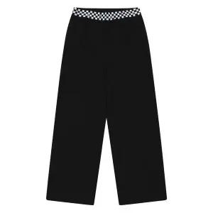 [보리보리/에꼴리에]여아 체커 밴드 와이드 팬츠 24A1754_BK