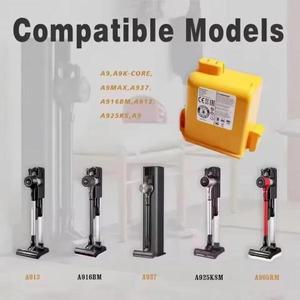 충전식 5000mAh LG CordZero 배터리 교체용 25.2V A9 A9PLUS A9 Kompressor A9MAX 무선 청소기 호환