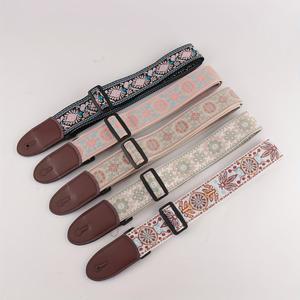 5CM 와이드 기타 스트랩 우쿨렐레 어쿠스틱 숄더 액세서리