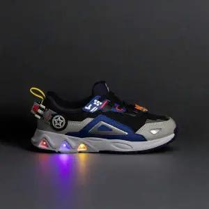 [휠라키즈]휠라 키즈 휠라 헬로카봇 라이트 BLACK/BLUE/WHITE FK261CD01X053 001