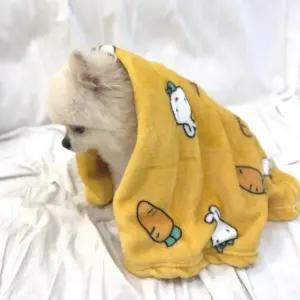 이불 소형사이즈 담요 극세사 강아지