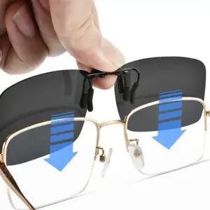 착용 안경 차단 선글라스 클립온 자외선 편광 덧씌우는 휴대용