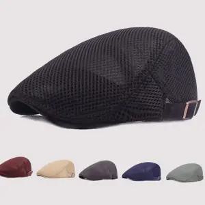 통기성 모자 남성 베레모 빵 사이즈 여름 여름용 메쉬