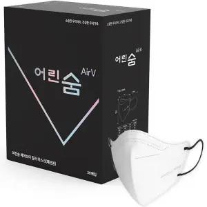 어린숨 에어브이 쿨 컬러 마스크 중형