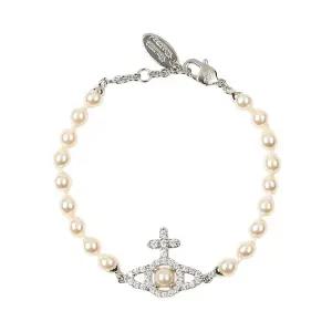 [비비안 웨스트우드] FW25 여성 올림피아 펄 팔찌 6103007R P373 120567