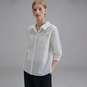 [스타필드 안성점 클로비스] 스트라이프 7부 셔츠 CVYWF3802M