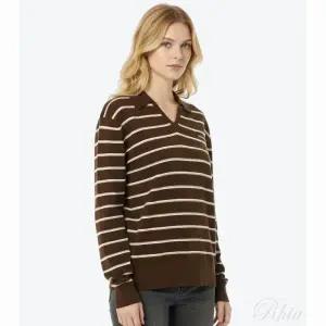 [미우미우] 스트라이프 카라 긴팔 니트 154129417