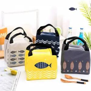 물고기 지퍼형 쿨러백 보온보냉 가방 아이스백 도시락 캠핑 보냉