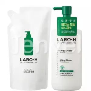 라보에이치 탈모 완화 샴푸 400ml+리필400ml LABO H 두피강화 삼푸