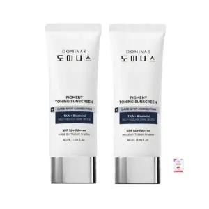 [도미나스] 태극제약 트라넥삼산 알파 비사보롤 선크림 40ml 2개 NEW 2026년 + 폼클렌징