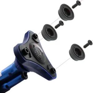 Lifeswonderful - Hurrycane Freedom 에디션 보행 지팡이용 교체 나사형 고무 지팡이 팁/발 3개 세트