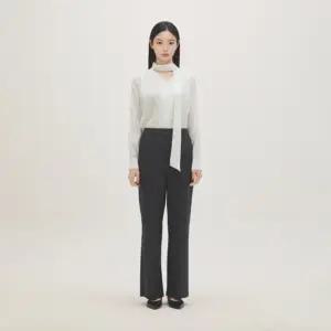 (스타필드 안성 로엠)린넨라이크 세미와이드 슬랙스 RMTWG24R11