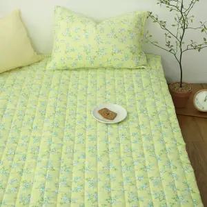 올라 침대패드 국산 누빔패드 SS 싱글 퀸 침대매트 플라워패턴