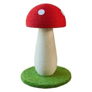 고양이버섯모양스크래쳐 캣타워 반려묘 놀이터 스크레쳐 발톱 기둥형 보드 스크래치 기둥