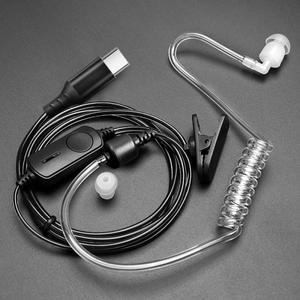 Type-C 싱글 이어 에어 튜브 비즈니스 운전 사무용으로 깨끗한 사운드와 소음 감소 기능을 갖춘 핸즈프리