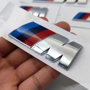 BMW M 로고 펜더 엠블럼 배지 리어 트렁크 1 3 5 7 시리즈 X1 X3 X5 X6m 스포츠 스티커 자동차 액세서리 링