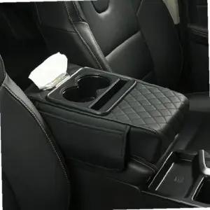 (이거찜) 편안한 운전 필수템 차량 콘솔 쿠션+티슈보관함+컵홀더 팔걸이 암레스트 전차종 호환가능