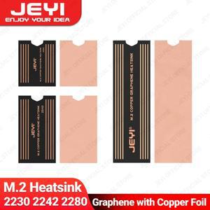 JEYI Graphene 2280 2242 M.2 SSD 방열판 노트북용 듀얼 레이어 그래핀  구리 호일 디자인 쿨러 라디에이터