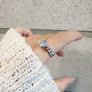 S129 여성 더블링 반지 여성 링 데일리 은반지 (실버 925) 우정반지