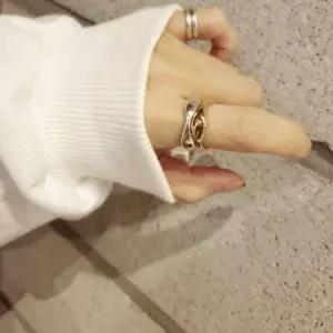 S198 여성 물결 볼드 반지 여성 링 유니크 은반지 (실버 925) 우정반지