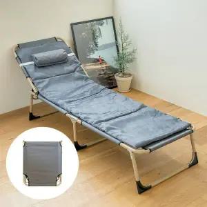 TBZ 휴대용 캠핑 간이침대 야전 사무실 1인용 접이식 베드