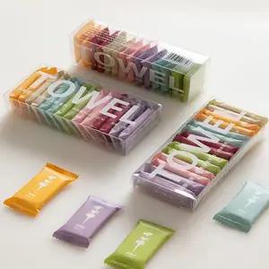 일회용 타월 개별포장 아웃도어 코인 여행용 타월 수건 간편 휴대용 물티슈 무형광