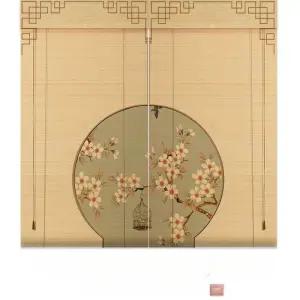 산수화 민화 롤스크린 대형 2m 그림 커튼 전통