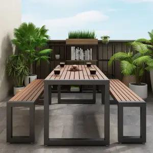 야외 테이블 세트 2인 철제 팔리사드 테라스 다이닝 의자