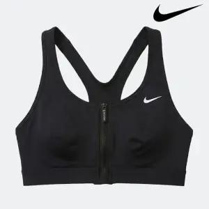 [나이키](국내매장판)나이키 스우시 프런트 지퍼 여성 미디엄 서포트 패드 스포츠 브