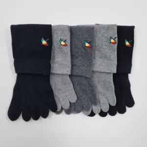 [아놀드파마]아놀드파마 남자 무지 단목 두꺼운 파일 발가락 양말 5족 BA002