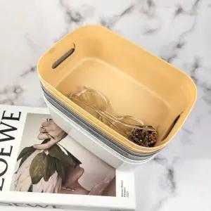 미니 사각 바구니 플라스틱 수납 바스켓 소형바구니 정리바구니