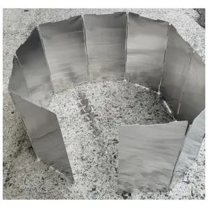 국산 고급 알루미늄 버너바람막이 휴대용 캠핑 낚시 등산 초경량 바람막이 가스렌지바람막이 낚시바람막이