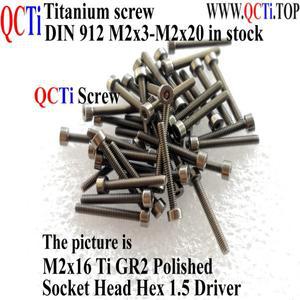 소켓 헤드 DIN 912 M2 티타늄 나사 M2x3 M2x10 Ti GR2