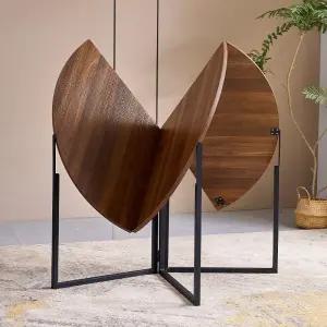 식탁 원형테이블 확장형 카페 탁자 반달 거실 반원