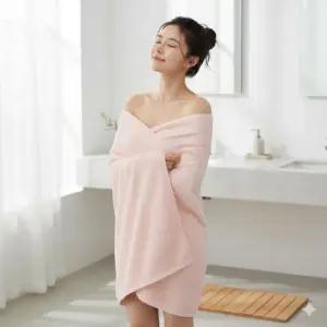 [JED] 큰수건 핑크 바스타월 솔리드 뽀송데이 코튼 30수 70x140cm