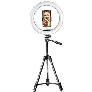 [골드스마일]라이브 삼각대 유튜버 방송 조명 링 라이트 스마트폰 사진조명