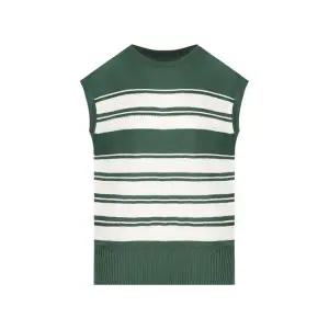 [크로커다일레이디]크로커다일레이디 멀티 스트라이프 슬리브리스 스웨터_CLEMSW104