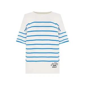 [크로커다일레이디]크로커다일레이디 스트라이프 자수 니트_CLEMSW102