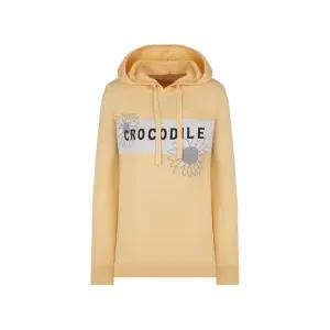 [크로커다일레이디]크로커다일레이디 플라워 레터링 포인트 후드 풀오버 스웨터_CLESS