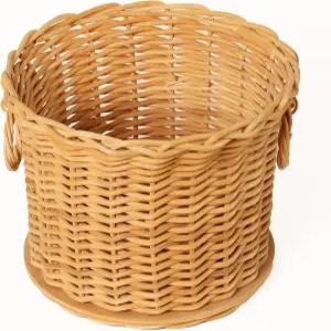 양손 보관 바구니 직조 키트 - 내추럴 라탄(페디그 리드) 일러스트 설명서(EN/ES) 실용적인 홈 데코 및