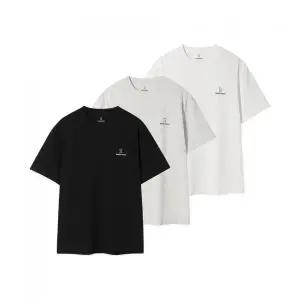 와키윌리 [25FW] 3PACK 시그니처 반팔 티셔츠 블랙화이트그레이 437664