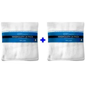정사각형 면수건 24장+24장 33x33cm 흰수건 피부과 병원 관리실