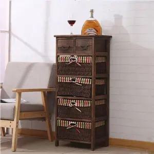 [하프클럽/셀러허브]레나퍼니처 로로이 이사선물 라탄 5단 수납장