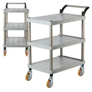 [하프클럽/셀러허브]PP 중 와인바퀴 이동식트레이 이동식웨건 3단