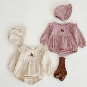 유아 신생아 바디수트 보넷 세트 아기 베이비 아기옷