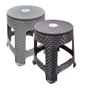 [하프클럽/셀러허브]원형 회전 사각의자 라탄의자 ND-449 업소