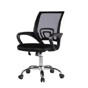 [하프클럽/셀러허브]통기성 메쉬등받이 튼튼한사무용의자 블랙 5구