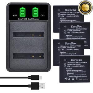 DMW-BCK7 배터리 NCA-YN101G 및 LED 충전기 파나소닉 루믹스 DMC-FP7