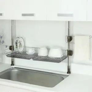 [하프클럽/셀러허브]리빙기둥씽크 씽크대선반 800 1단