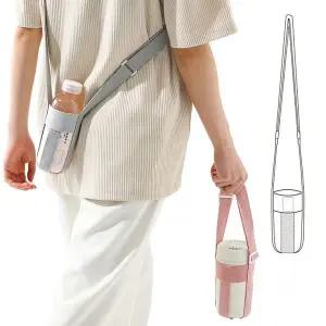 [콩심팥심]장만 휴대용 스트랩 줄 음료수 물병 텀블러 보온병 어깨끈 홀더